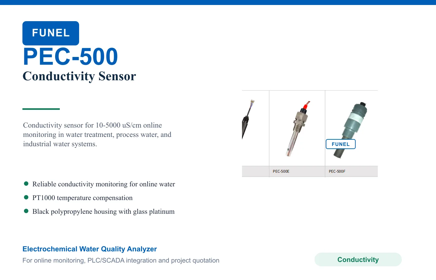 PEC-500 Conductivity Sensor
