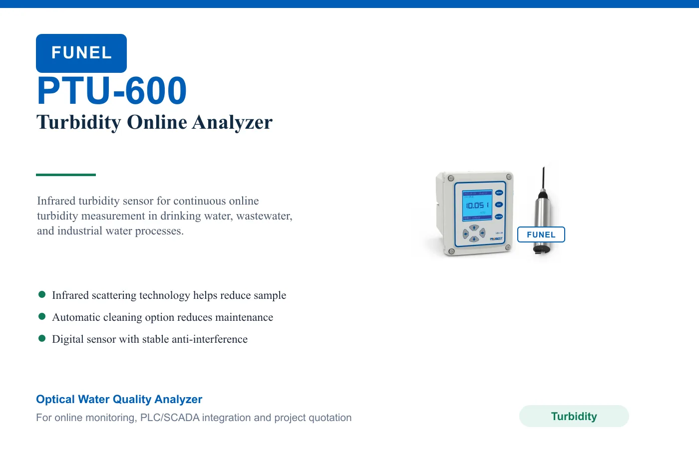 PTU-600 Turbidity Online Analyzer