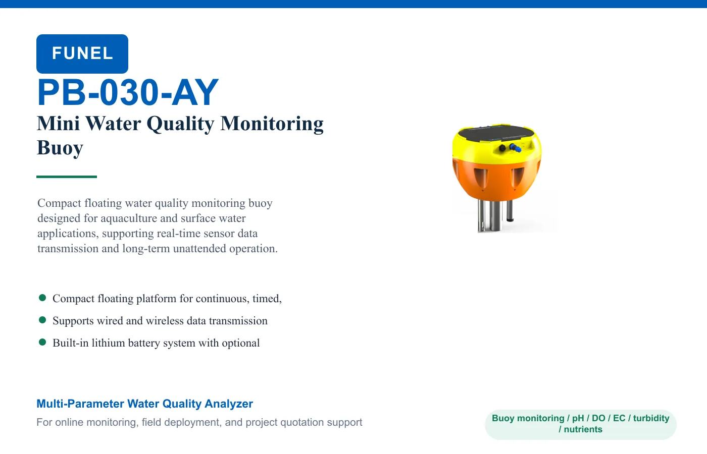 PB-030-AY Mini Water Quality Monitoring Buoy