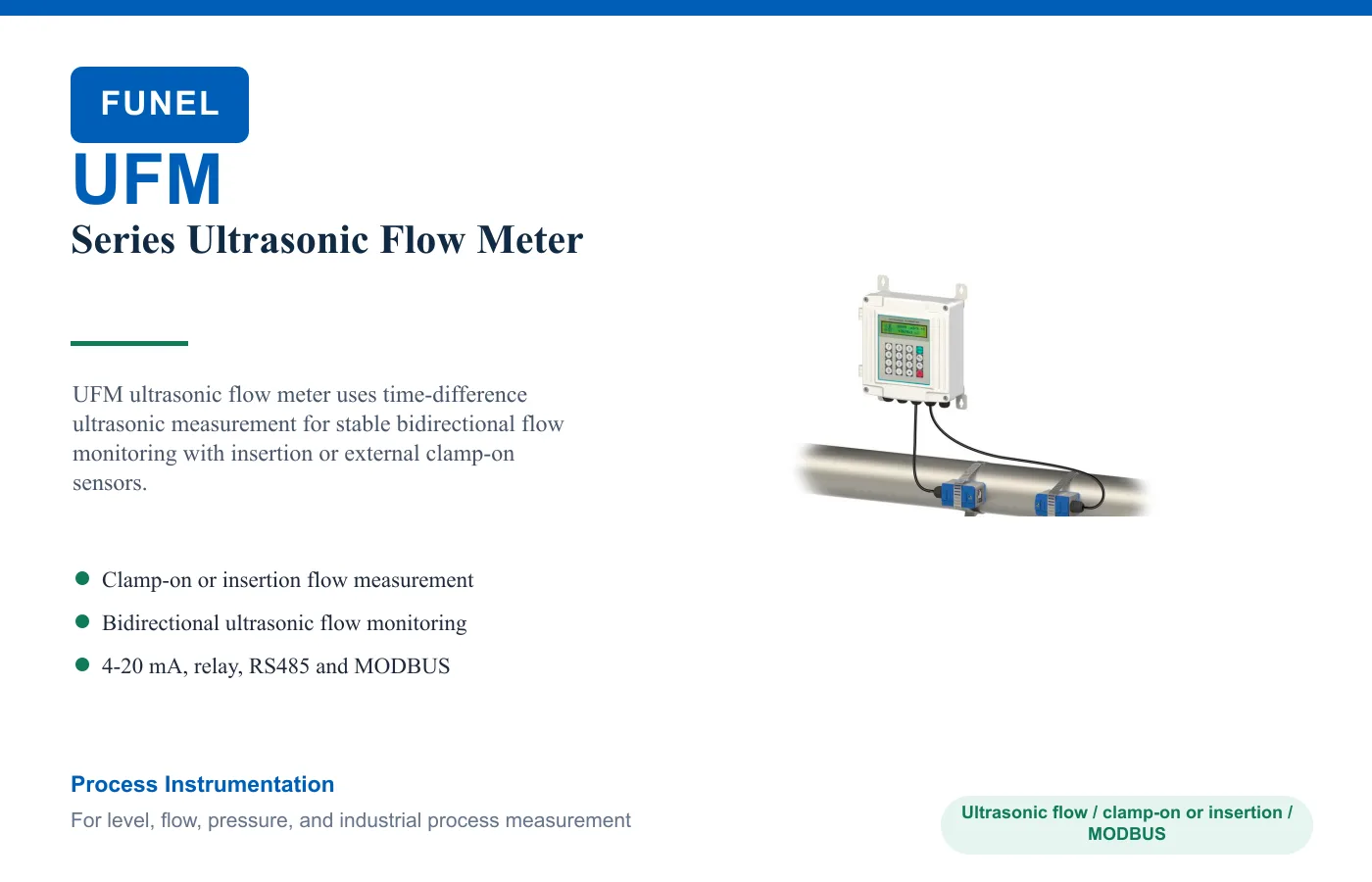 UFM Series Ultrasonic Flow Meter